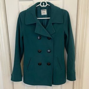 Teal Women’s Double-breasted pea coat